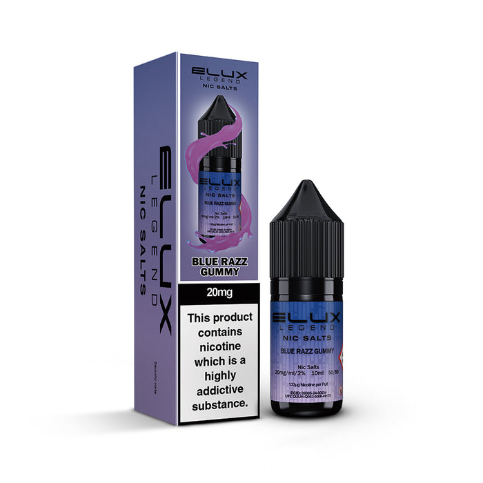 Elux - Legend Nic Salts 10ml - Blue Razz Gummy