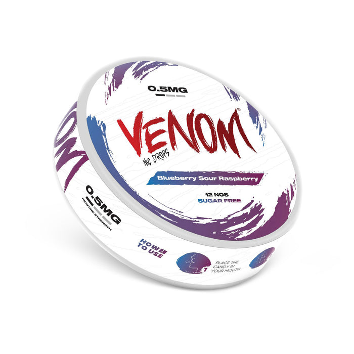 Venom - Nic Drops - Blueberry Sour Raspberry