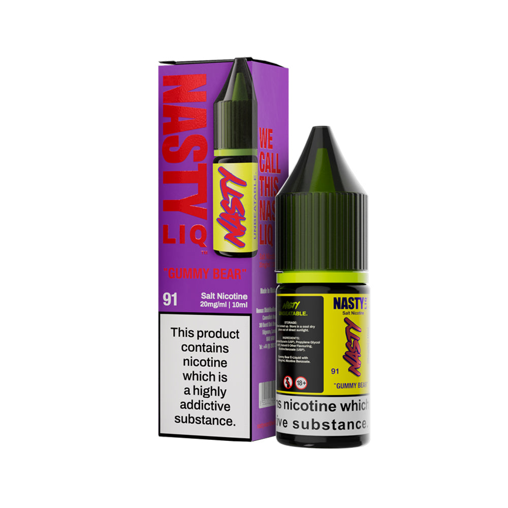 what is mouth to lung vape Nasty Liq - Gummy Bear