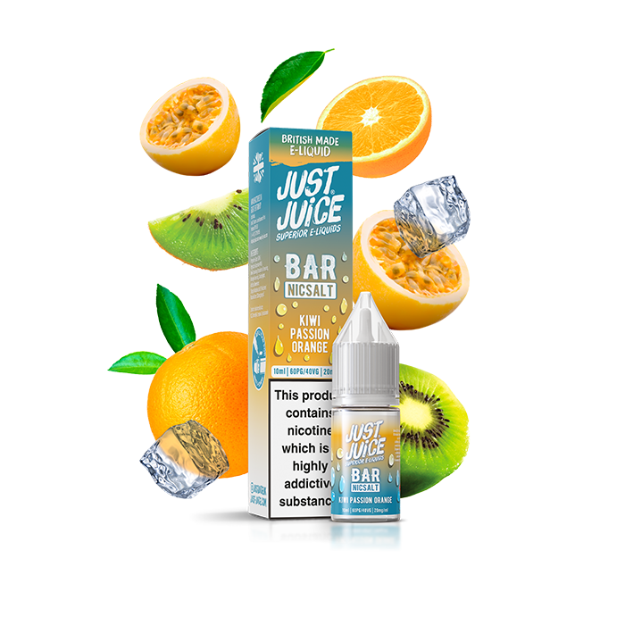 Just Juice - BAR Salts - Kiwi Passion Orange