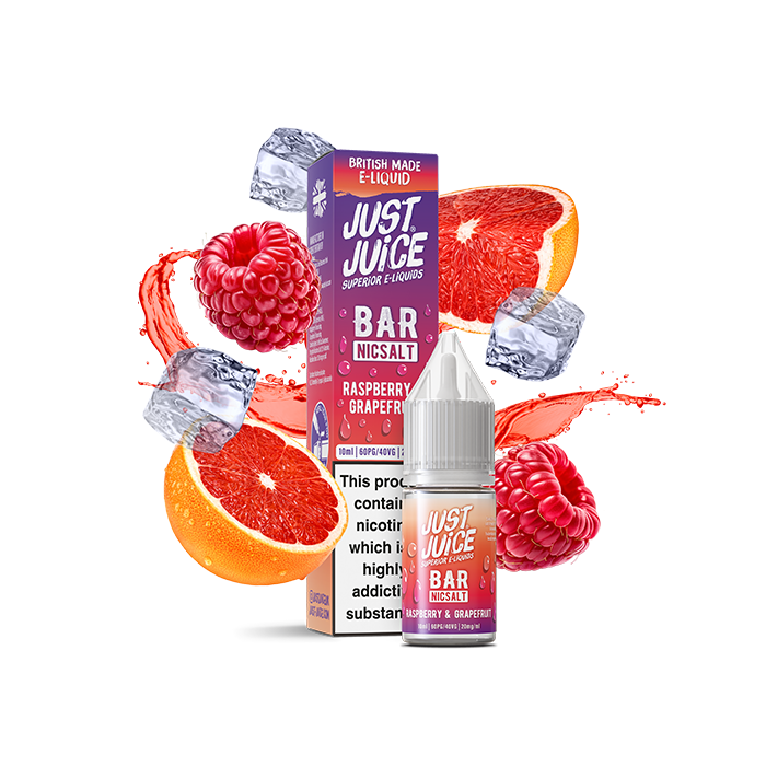Just Juice - BAR Salts - Raspberry & Grapefruit