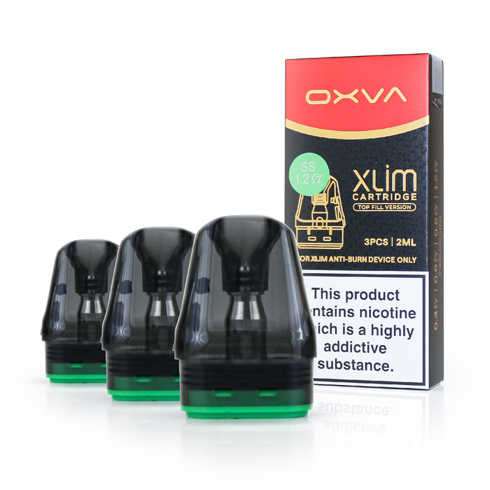 OXVA - XLIM TOP FILL PODS STAINLESS STEEL | Free Next-Day UK Delivery VapeHQ OXVA - XLIM TOP FILL PODS STAINLESS STEEL | Free Next-Day UK Delivery VapeHQ