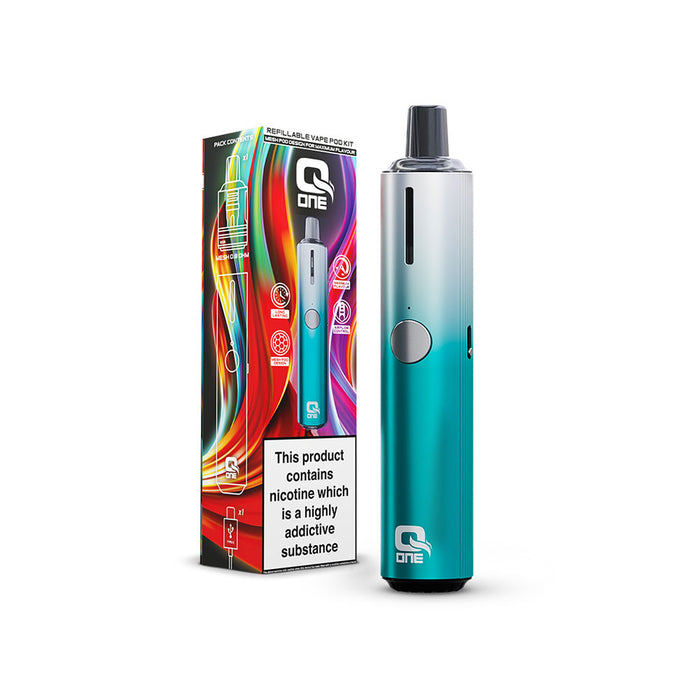 QOne Pod Kit - Disposable Pods - Unreal Flavour VapeHQ QOne Pod Kit - Disposable Pods - Unreal Flavour VapeHQ