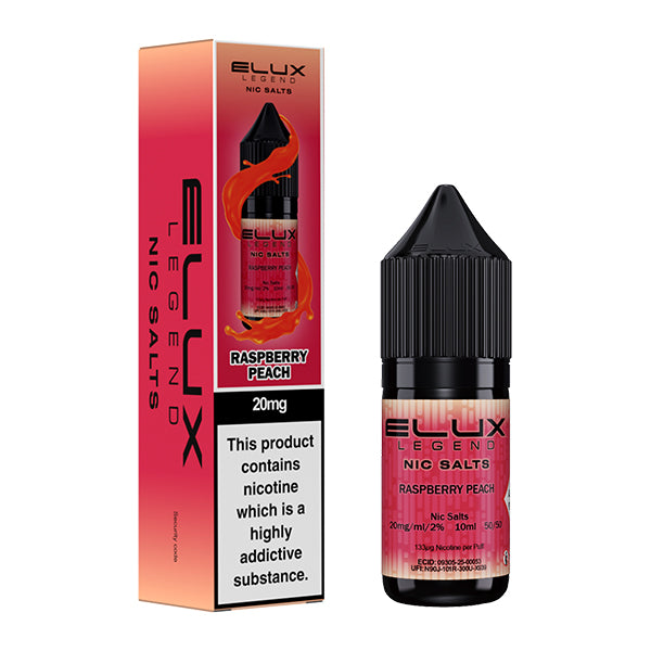 Elux Legends Nic Salts - Raspberry Peach