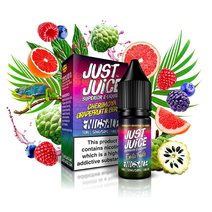 Just Juice - Salt Exotic - Cherimoya Grapefruit & Berries