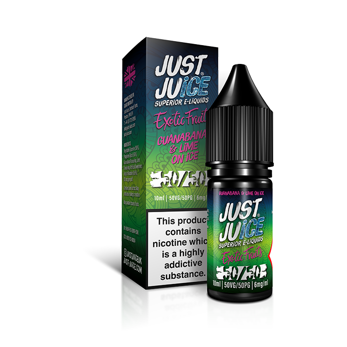 Just Juice - 50-50 Exotic - Guanabana & Lime on Ice