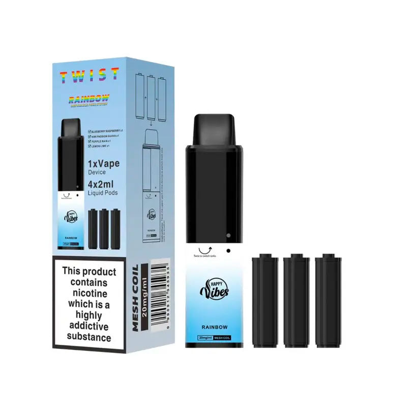 Happy Vibes Twist - Rainbow VapeHQ Happy Vibes Twist - Rainbow VapeHQ