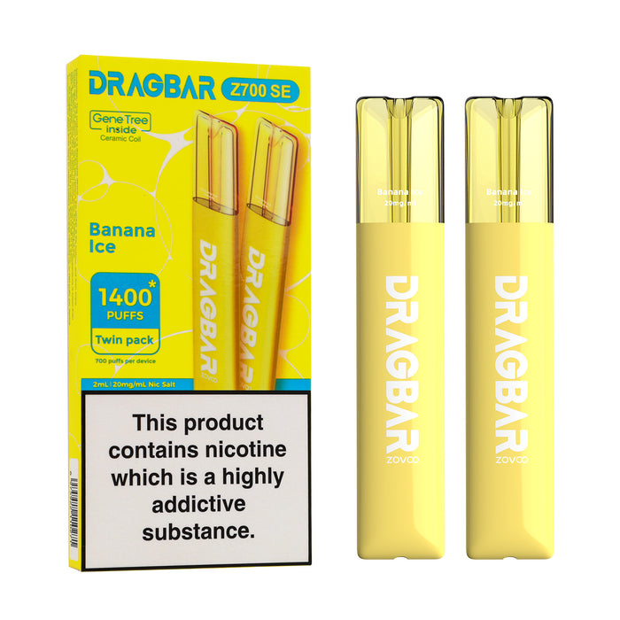 ZoVoo - Drag Bar Z700 SE - Banana Ice (Twin Pack) VapeHQ ZoVoo - Drag Bar Z700 SE - Banana Ice (Twin Pack) VapeHQ
