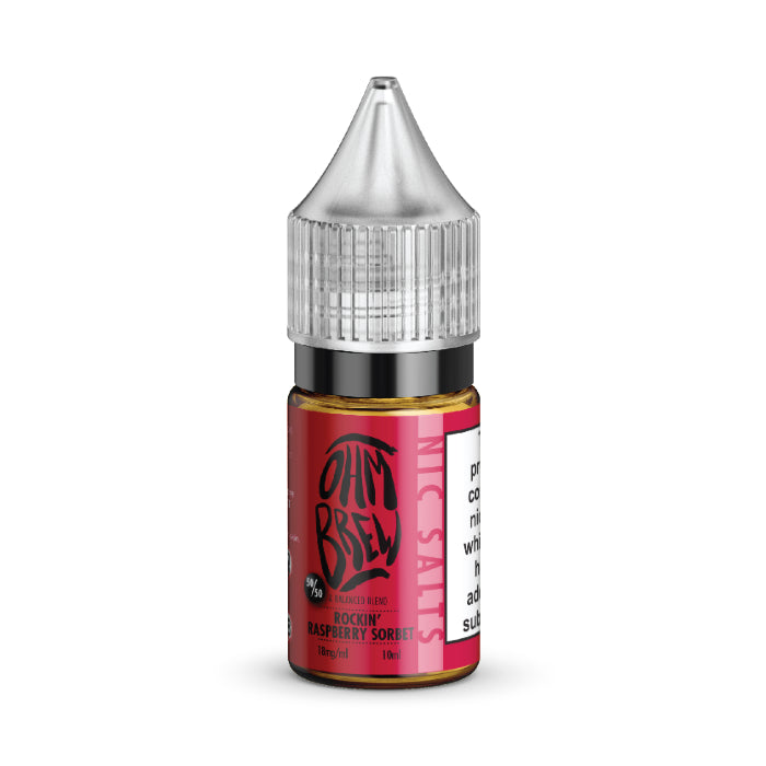 Ohm Brew - 10ml Nic Salt - Rockin Raspberry Sorbet