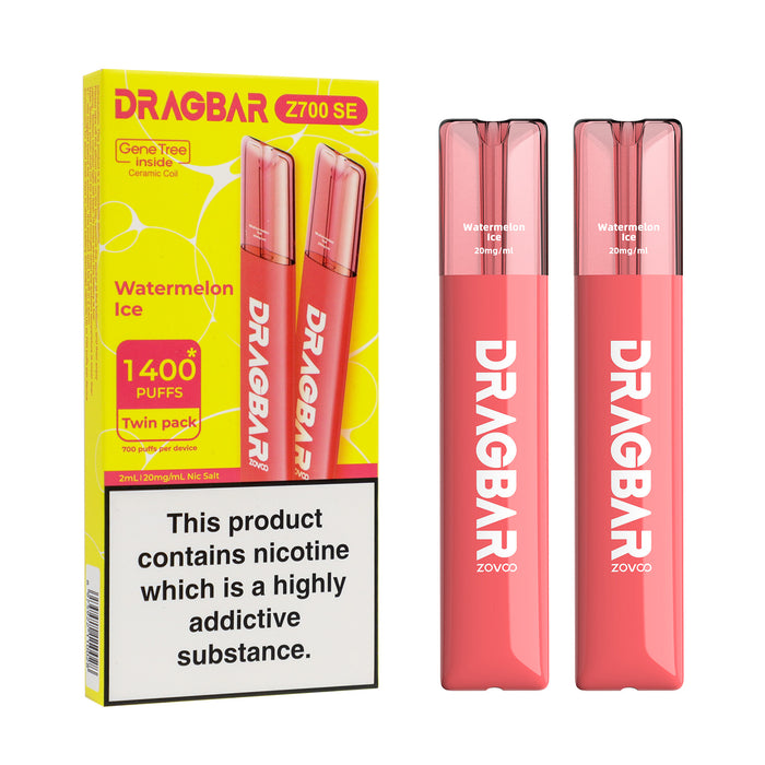 ZoVoo - Drag Bar Z700 SE - Watermelon Ice (Twin Pack) VapeHQ ZoVoo - Drag Bar Z700 SE - Watermelon Ice (Twin Pack) VapeHQ
