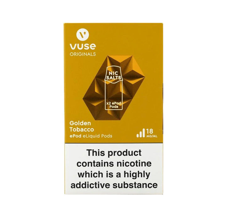 Vuse - ePod Cartridges Vpro - Golden Tobacco VapeHQ Vuse - ePod Cartridges Vpro - Golden Tobacco VapeHQ