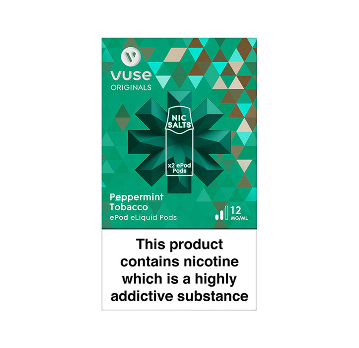 Vuse - ePod Cartridges Vpro - Peppermint Tobacco VapeHQ Vuse - ePod Cartridges Vpro - Peppermint Tobacco VapeHQ